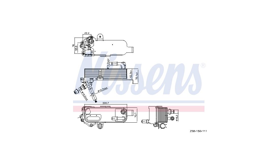 Oliekøler, motor