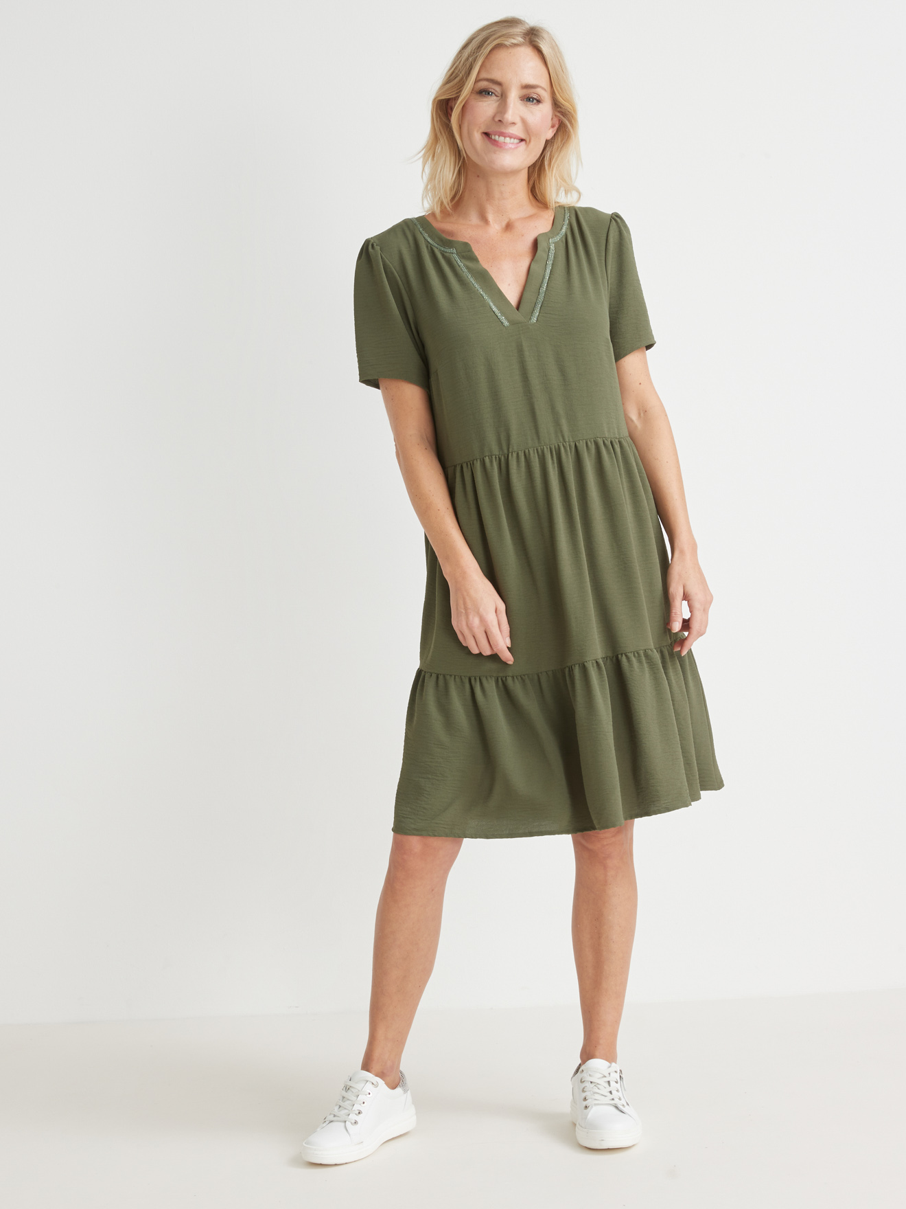 Robe 2 volants évasée