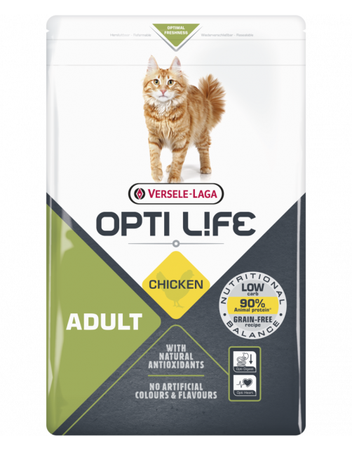 Opti Life Cat Adult Kip - Kattenvoer
