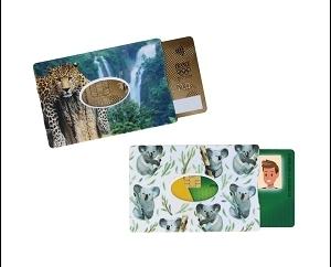 ETUI RIGIDE 1 CARTE AVEC 15 VISUELS DIFFERENTS