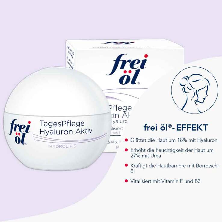Frei Öl Hydrolipid Tagespflege Hyaluron Aktiv, 50 ml
