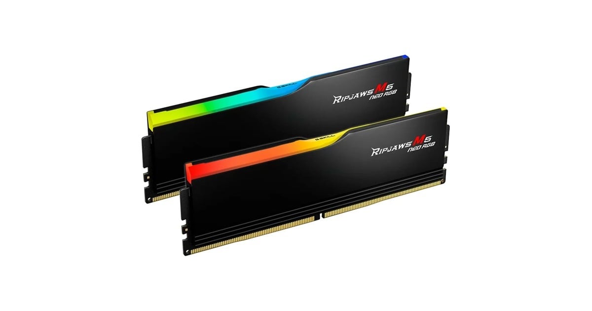 G.Skill64 GB DDR5-6000 (2x 32 GB) Kit werkgeheugen  (Zwart, Ripjaws M5 Neo, AMD EXPO)