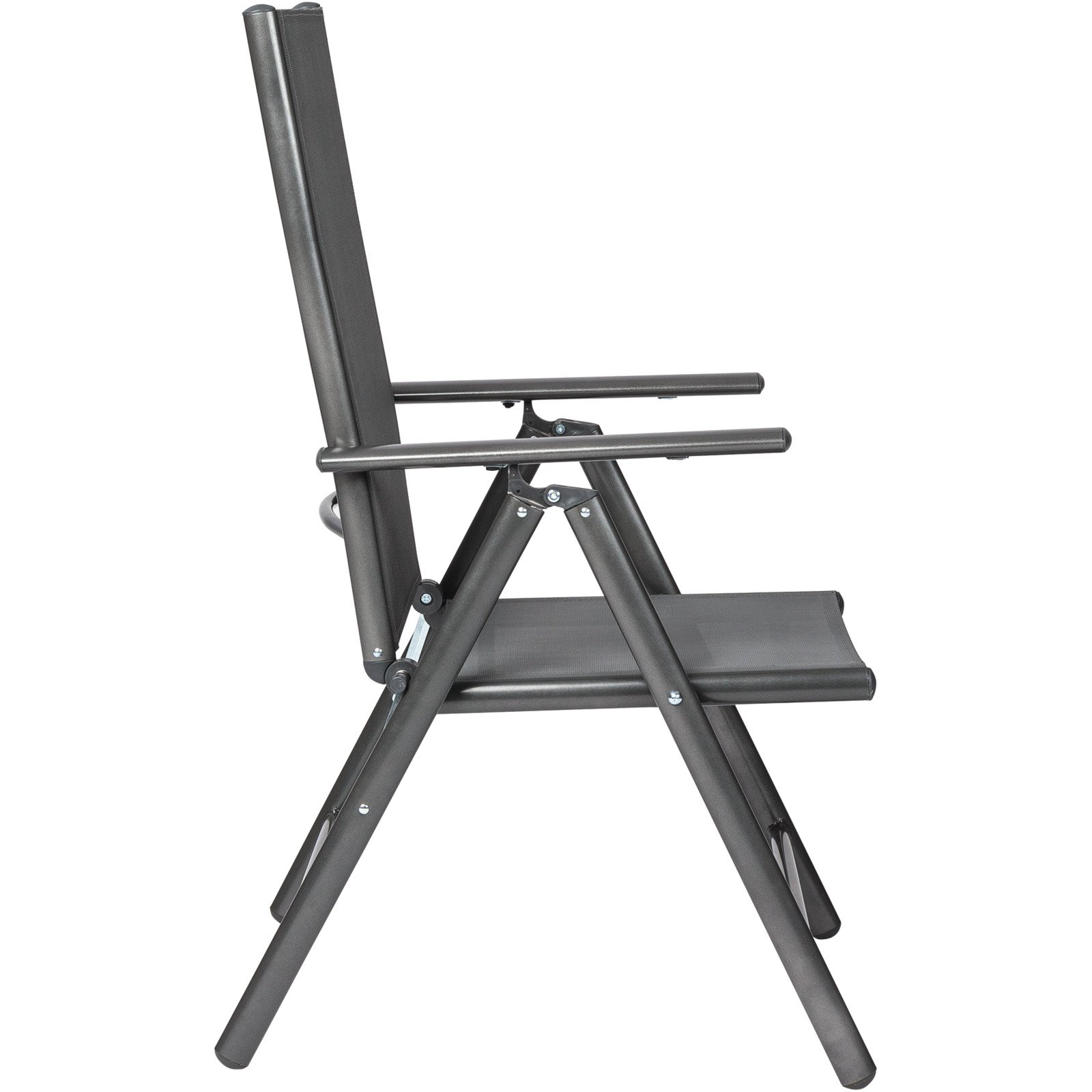 Klappstuhl Textilene Milano grau