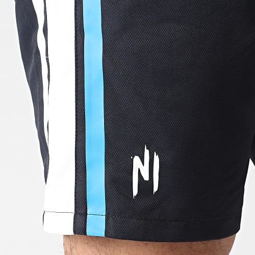 Short Jogging A Bandes Diamond 018 Bleu Marine