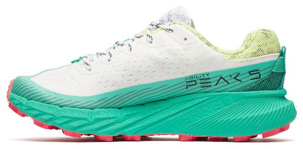 Chaussures de Trail Merrell Agility Peak 5 Blanc/Turquoise Homme
