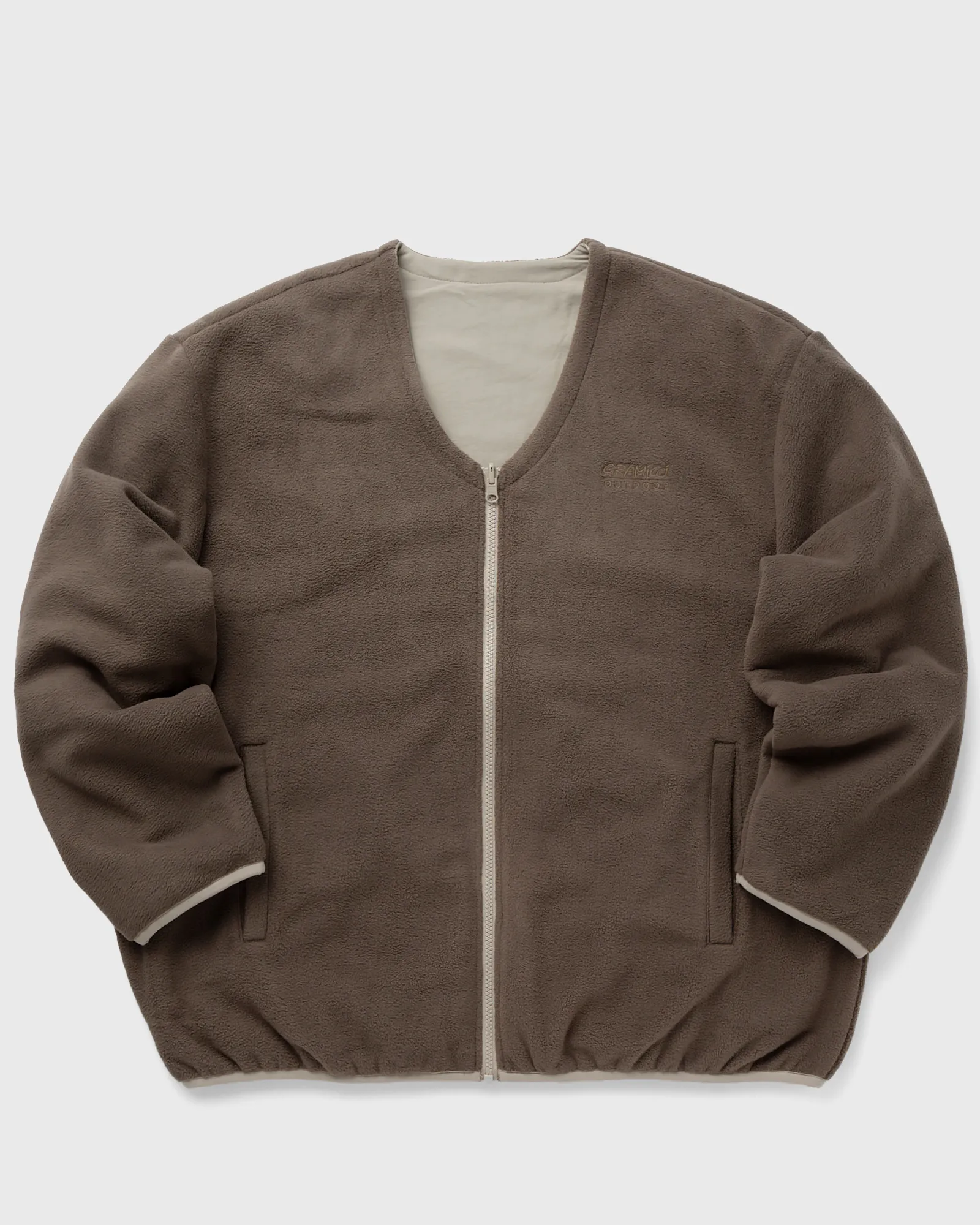 Gramicci REVERSIBLE FLEECE CARDIGAN