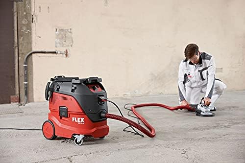 Flex Sicherheitssauger VCE 33 M AC-Set 230/CEE (Sauger mit automatischer Filterabreinigung) 465.682, Rot Schwarz