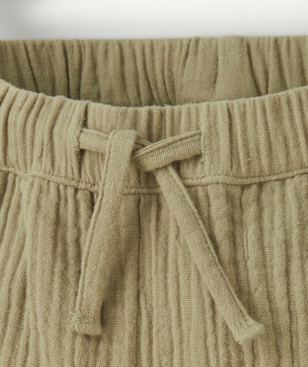 pantalon slouchy bébé garçon en coton bio vert