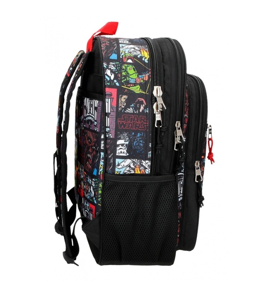 Joumma Bags Mochila Star Wars Galactic Team Dos compartimentos adaptável a carro negro