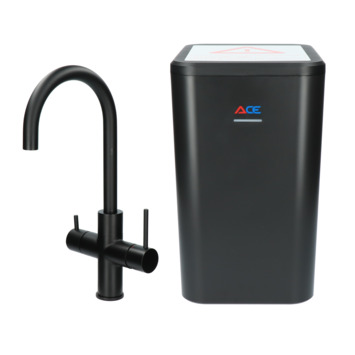 Handson kokendwaterkraan Ace met hendel Zwart incl. kokend water boiler