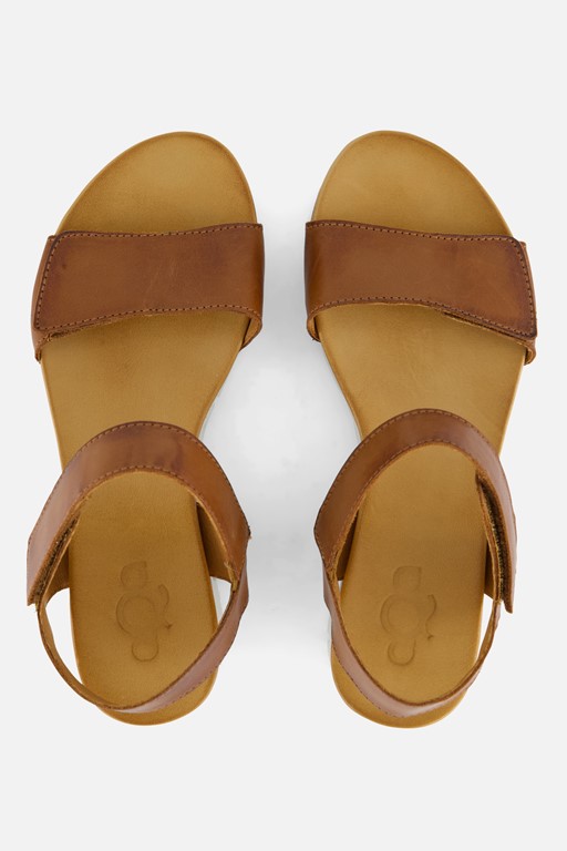 Aqa Sandalen cognac Leer