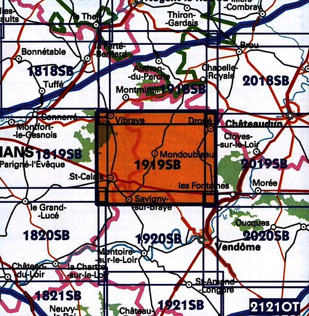 IGN - 1919 SB ST CALAIS DROUE 1 25 000