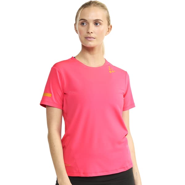 T-shirt running CRAFT PRO HYPERVENT TEE 2 W FUCHSIA