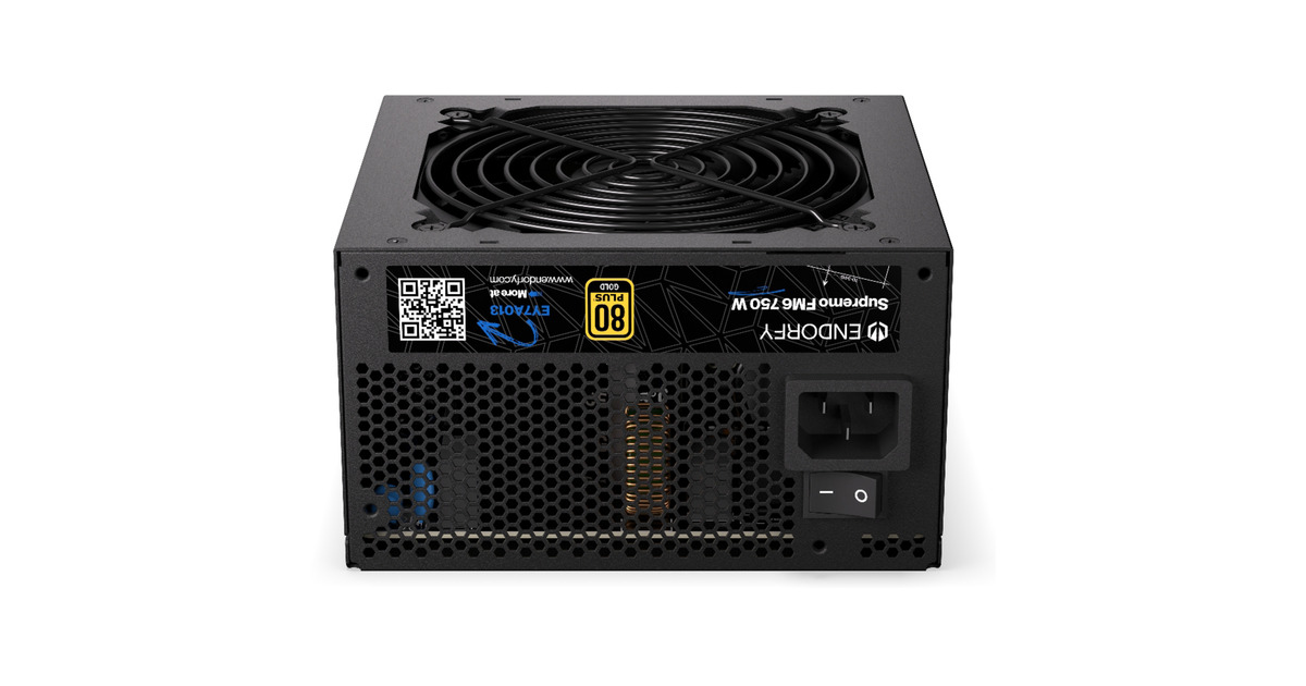 ENDORFYSupremo FM6 modulaire 750 watt voeding   (Zwart, 1x 12V-2x6, 3x PCIe)