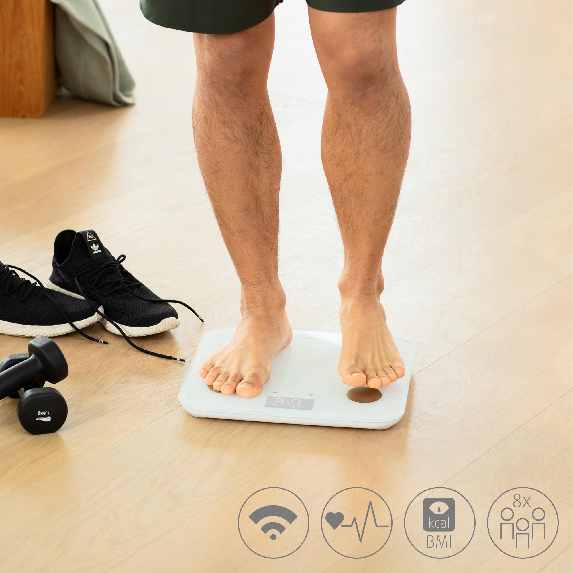 medisana BS 600 WIFI connect Körperanalysewaage mit Smartphone App