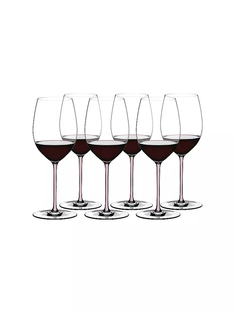 RIEDEL Rotweinglas 6er Set Cabernet/Merlot FATTO A MANO bunt