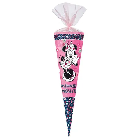 Nestler Schultüte Minnie Maus Blumentraum mit Stoffapplikationen, 85cm, eckig