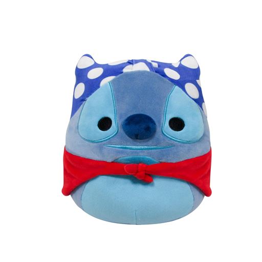 Squishmallows Superhero Stitch Bamse, Blå/Rød