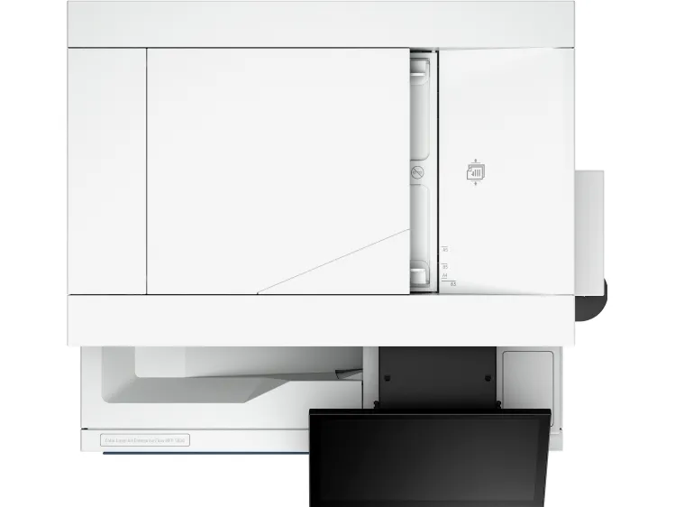 HP LaserJet Enterprise Flow MFP 5800zf - Multifunktionsprinter - farve - laser - Legal (216 x 356 mm) (original) - A4/Legal (medie) - op til 43 spm (kopiering) - op til 43 spm (udskriver) - 650 ark - 33.6 Kbps - Gigabit LAN, USB 2.0 vært, USB 3.0, US