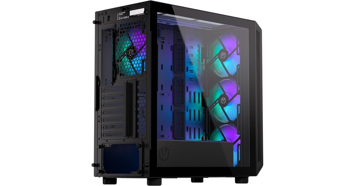 ENDORFYArx 700 ARGB midi tower behuizing  (Zwart | 2x USB-A | 1x USB-C | RGB | Window)
