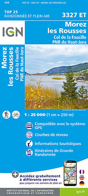 IGN - TOP25 3327ET MOREZ LES ROUSSES IGN