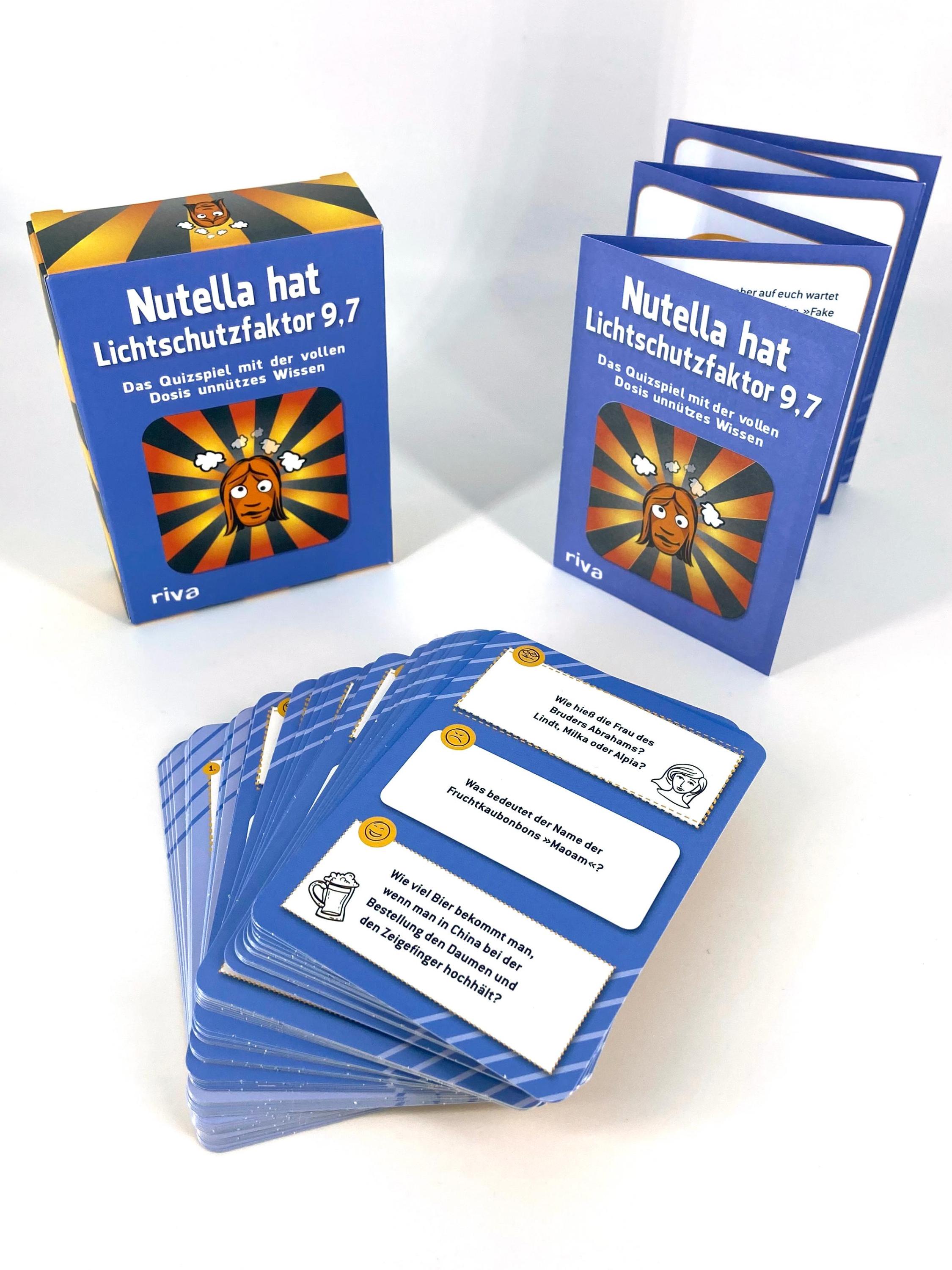 Nutella hat Lichtschutzfaktor 9,7 - Das Quizspiel mit der vollen Dosis unnützes