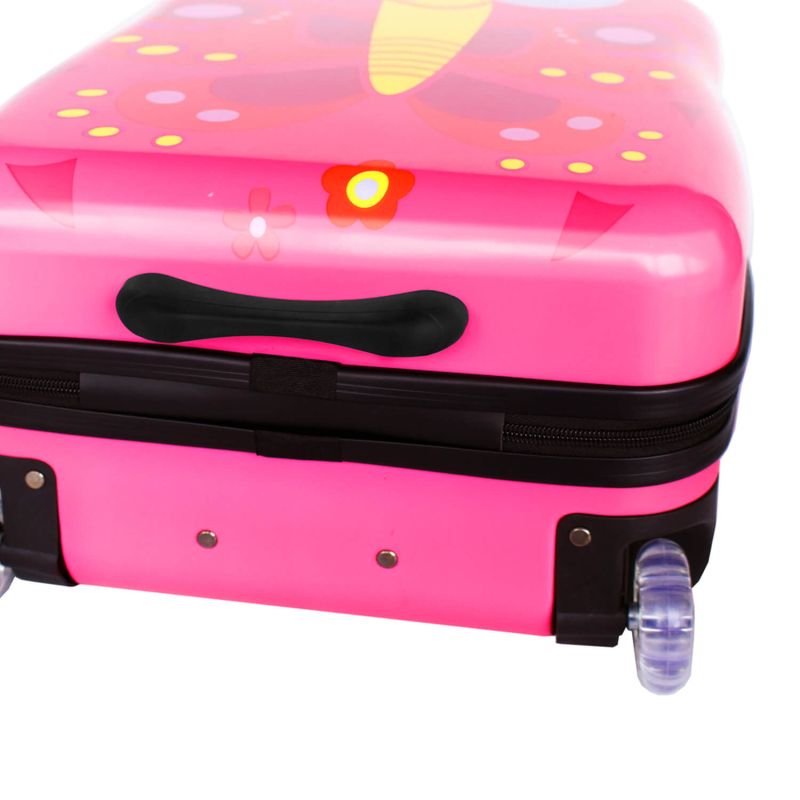 Valise cabine rigide Kid Papillon 50 cm Rose