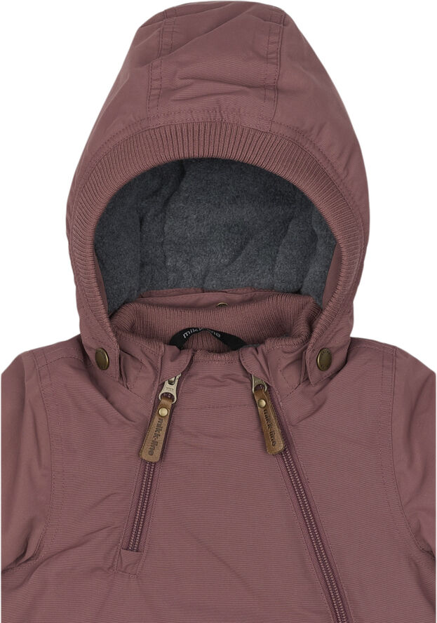 Mikk-Line Nylon Baby Jacket - Solid Rose brown