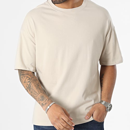 Lot De 2 Tee Shirts Oversize Large 1070521 Noir Beige