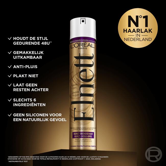Elnett Respect Sterke Fixatie Haarlak 200ML