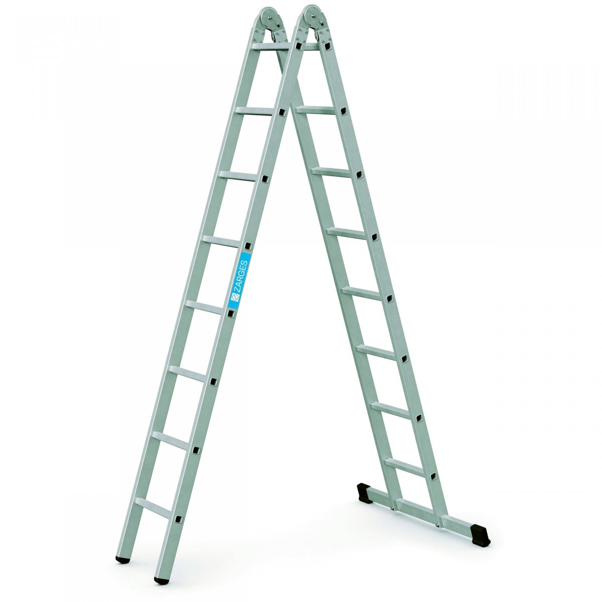 Zarges Combimaster X multifunctionele vouwladder, 2-delig, 2x8 sporten