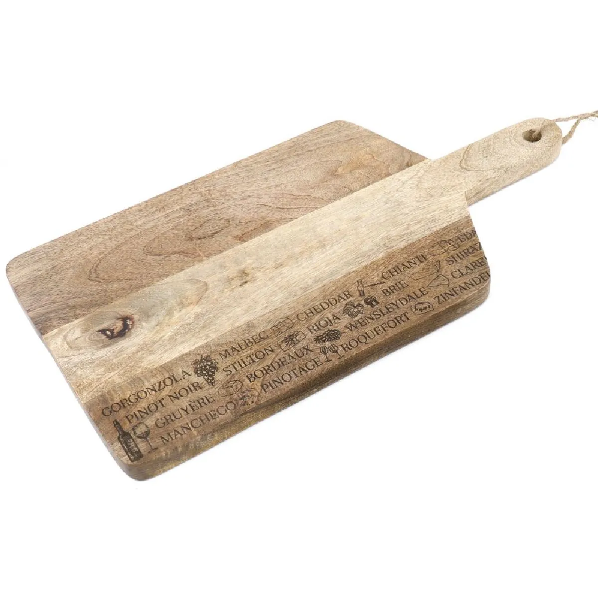 Sil Planche à Découper Bois Vins et Fromages