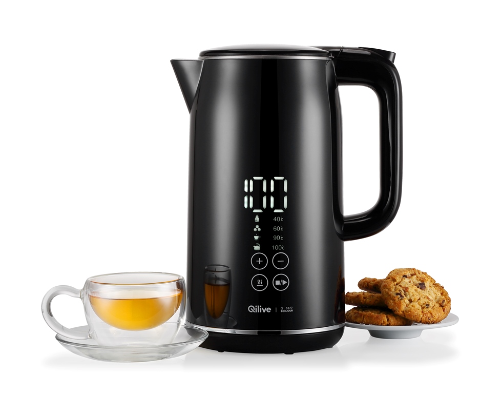 JARRO ELÉTRICO DIGITAL QILIVE Q.5377 PRETO 1.7L
