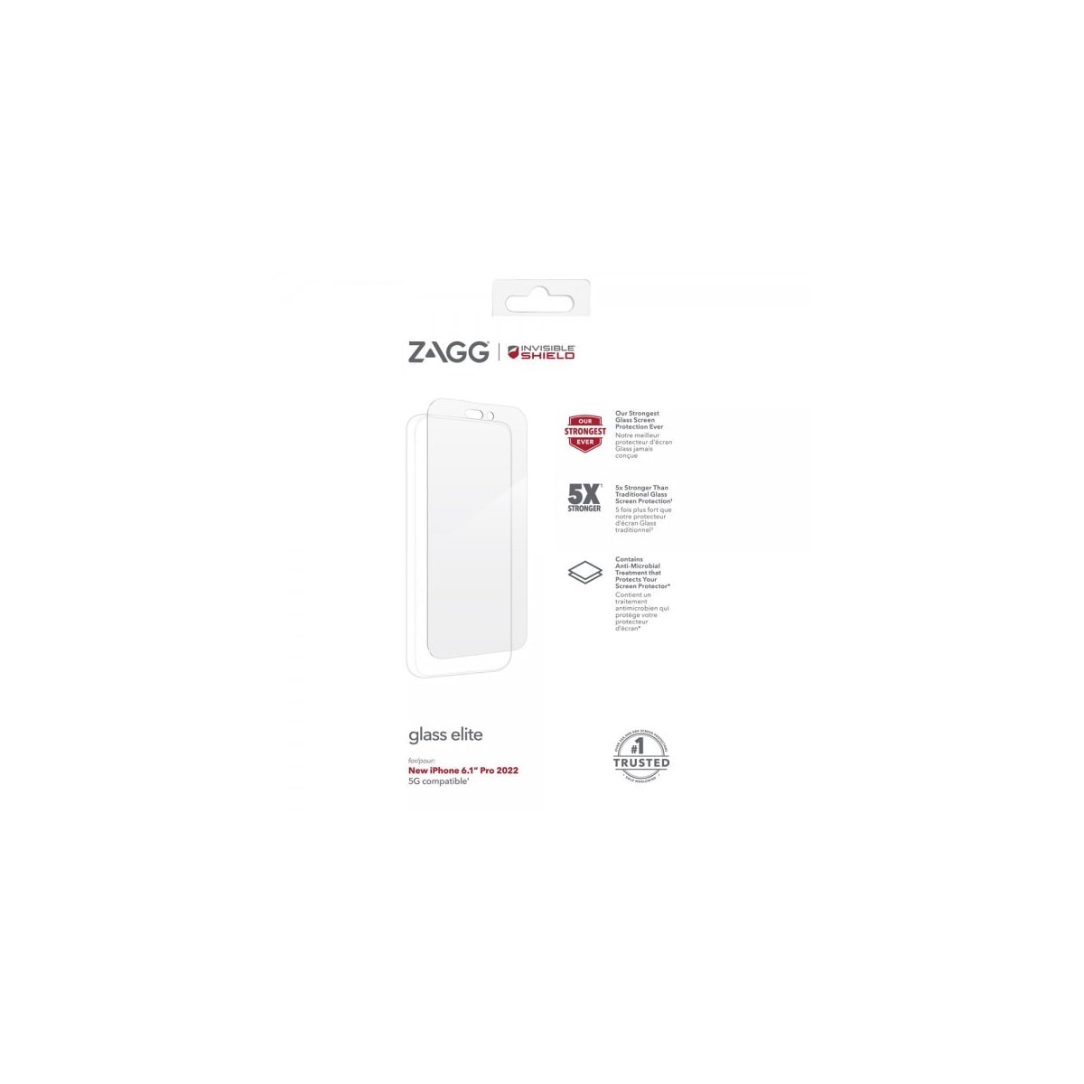 ZAGG InvisibleShield iPhone 14 Pro Skjermbeskytter Glass Elite