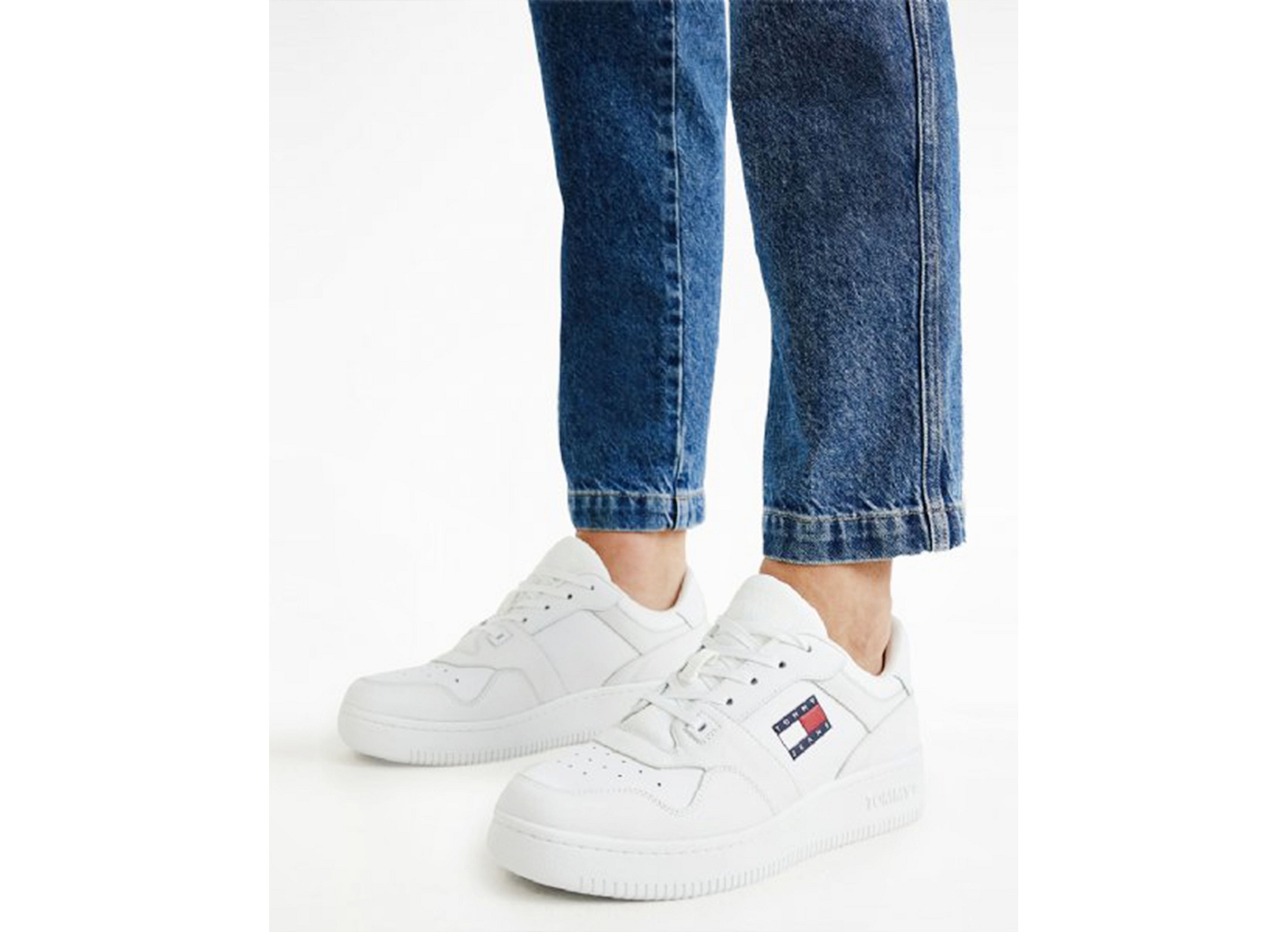Tommy jeans retro basket 0955 blanc