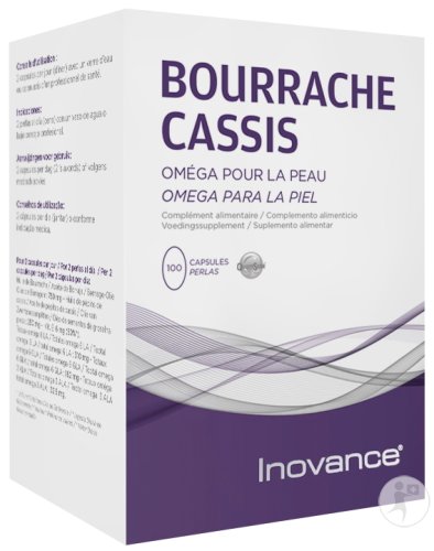 Inovance Bourrache Cassis Peau 100 Capsules