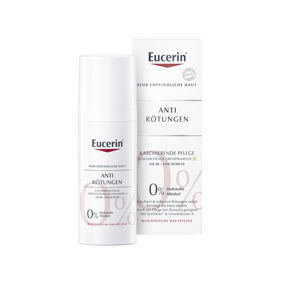 Eucerin® AntiRötungen Kaschierende Tagespflege mit LSF 25 – Pflege für sehr empfindliche Haut und bei Rötungen & kaschiert Hautrötungen