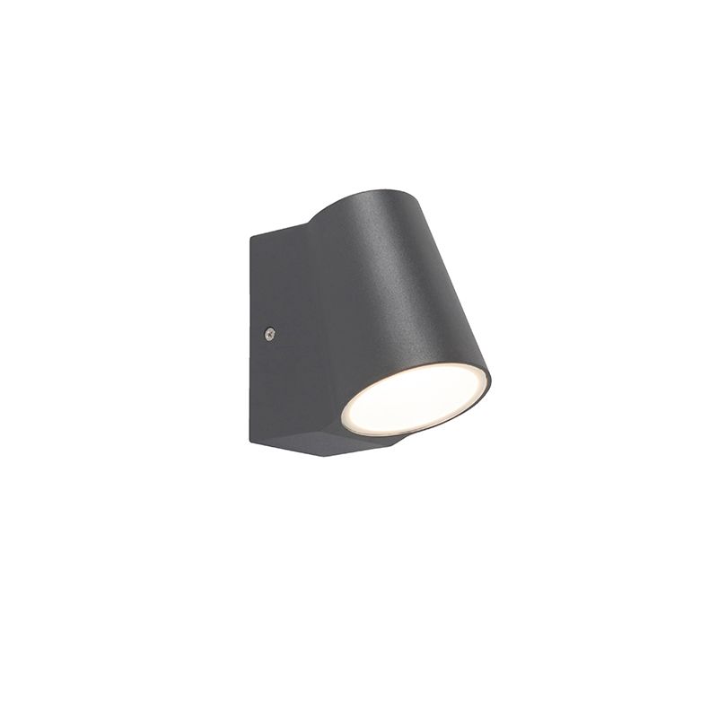 Moderne buitenlamp antraciet incl. LED met schemersensor - Uma