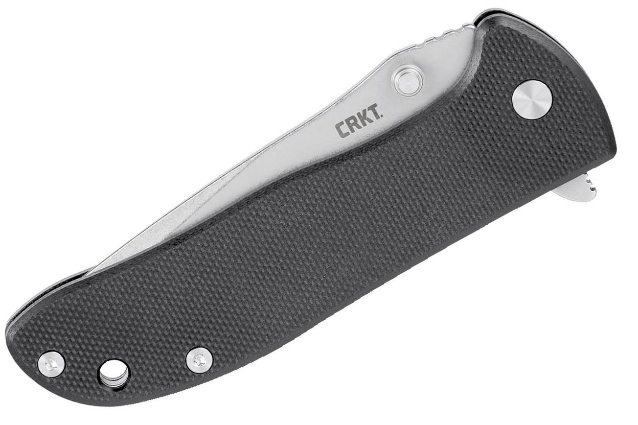 CRKT Drifter Stonewash D2 6450D2 Black G10 zakmes