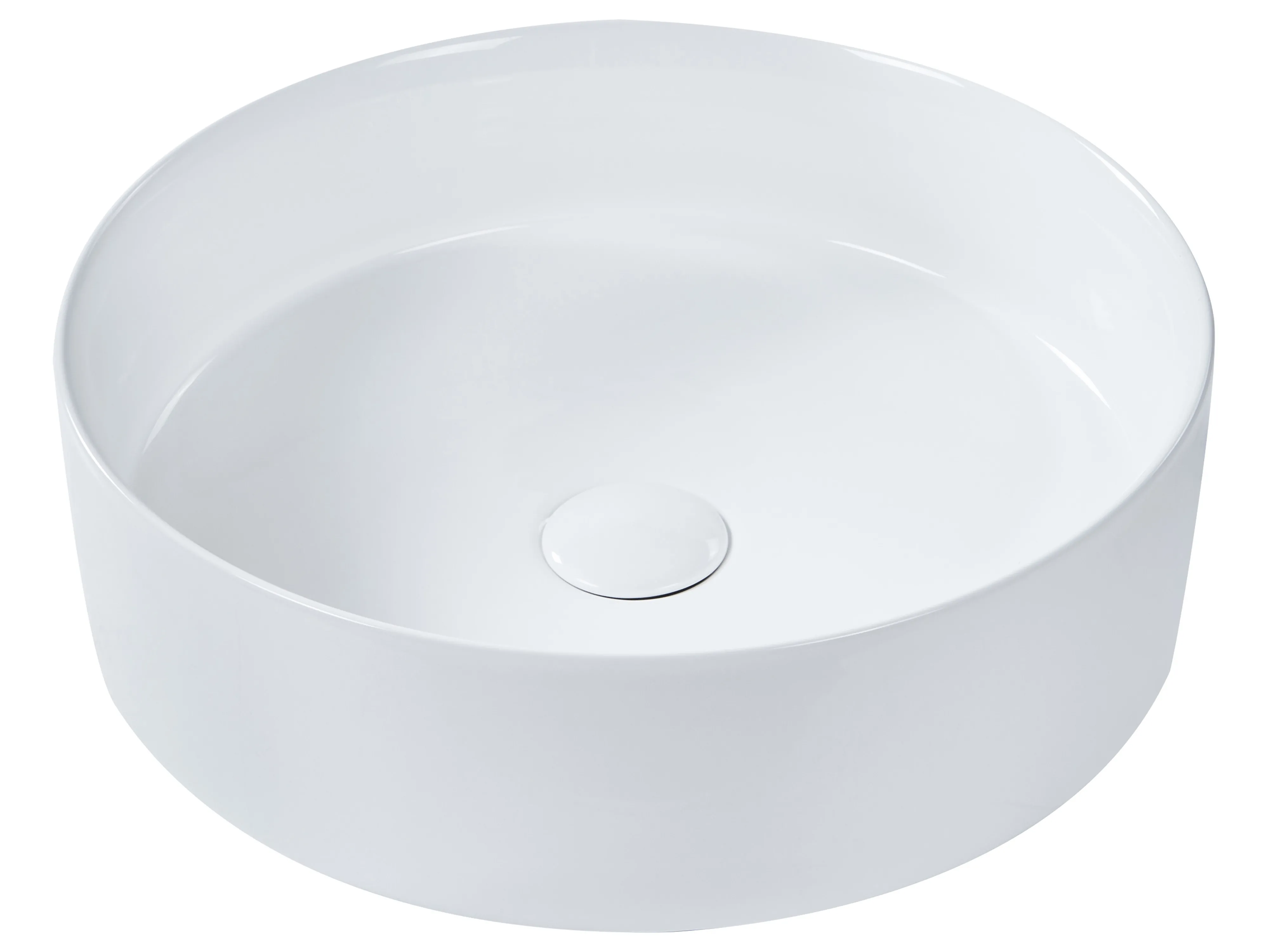 Wastafel voor aanrechtblad TEBAR ⌀ 40 cm Keramiek Wit