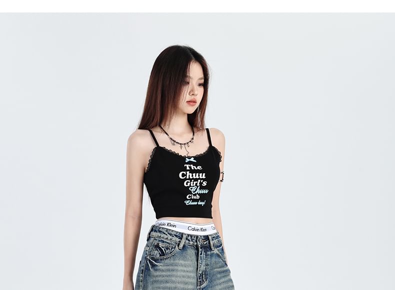 Magimomo - Denim shorts met hoge taille en wijde pijpen
