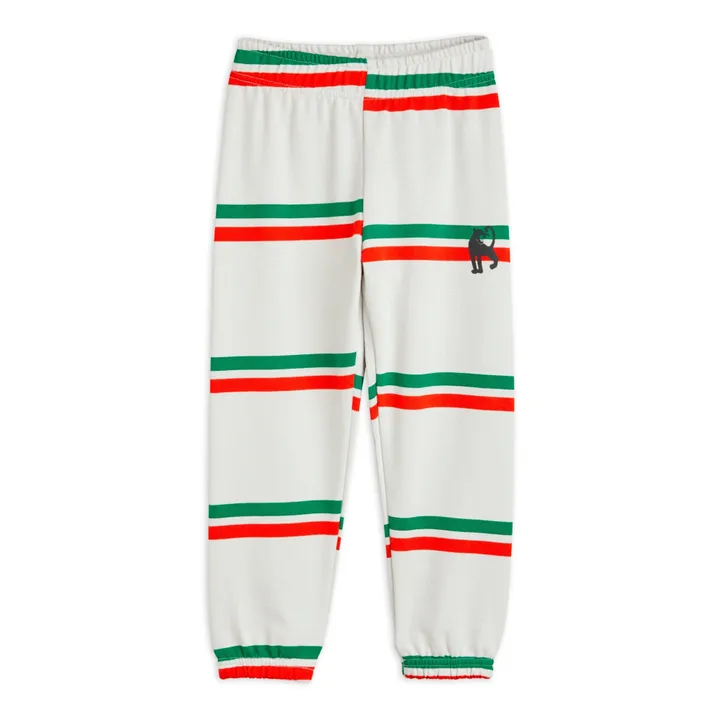 Mini Rodini Jogger Coton Bio Rayure | Gris