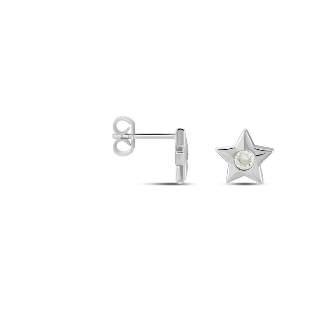 Boucles D'oreilles Puces Argent Kyle Oxydes De Zirconium
