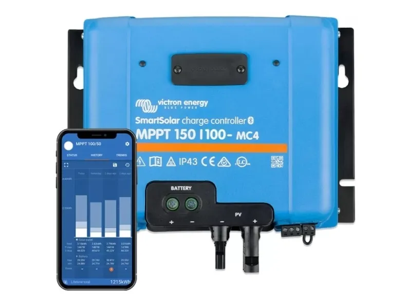 Victron Energy SmartSolar 150/100-MC-4 VE.Can Solcelle-opladningsregulator MPPT 12 V, 24 V, 48 V 100 A