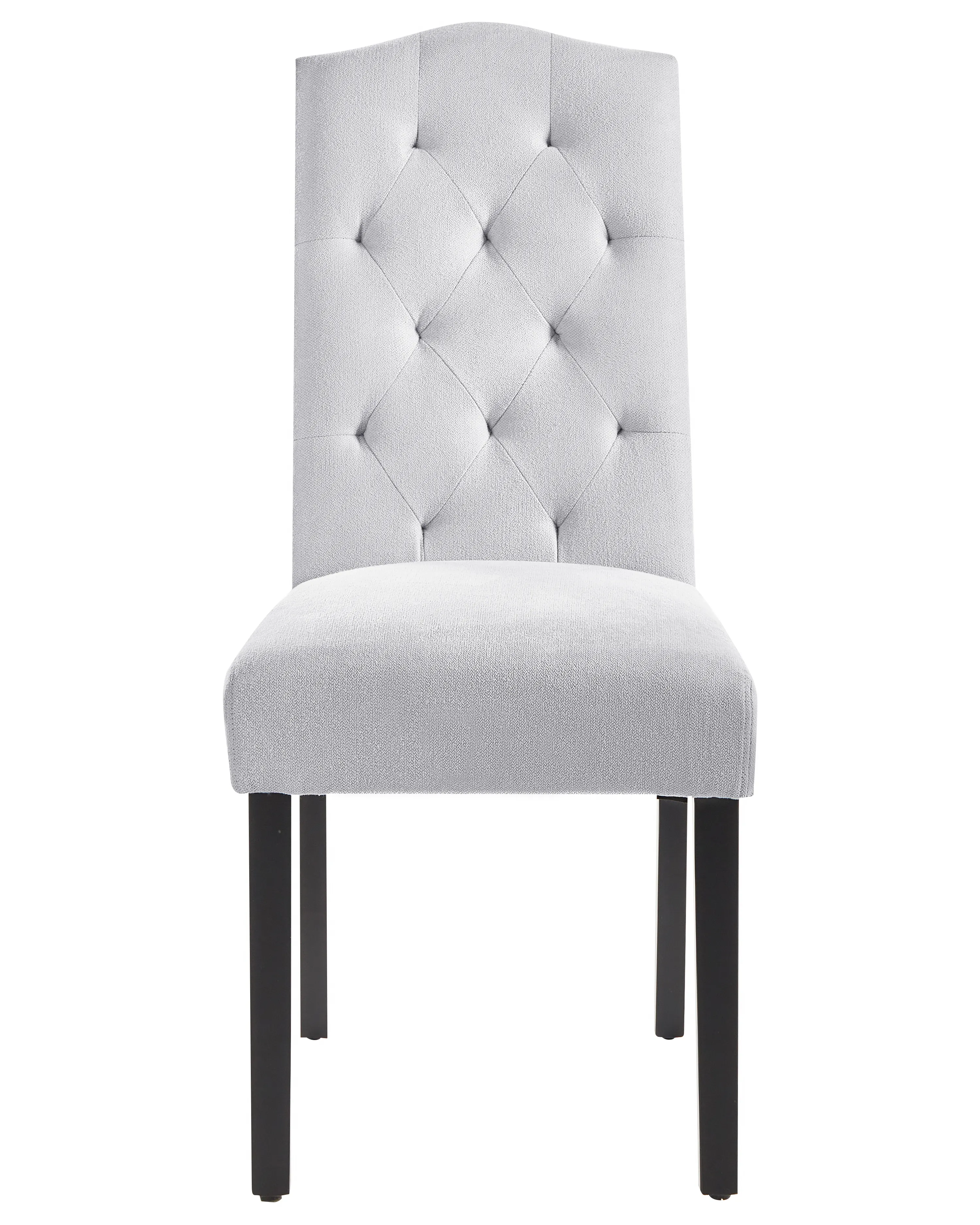 Set van 2 eetkamerstoelen SHIRLEY Stof Grijs
