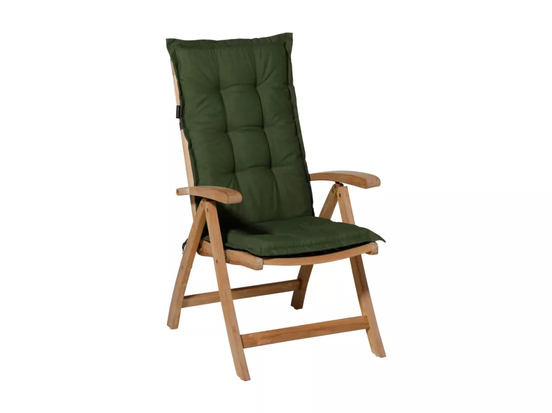 Coussin de chaise à dossier haut Panama 123x50 cm Vert