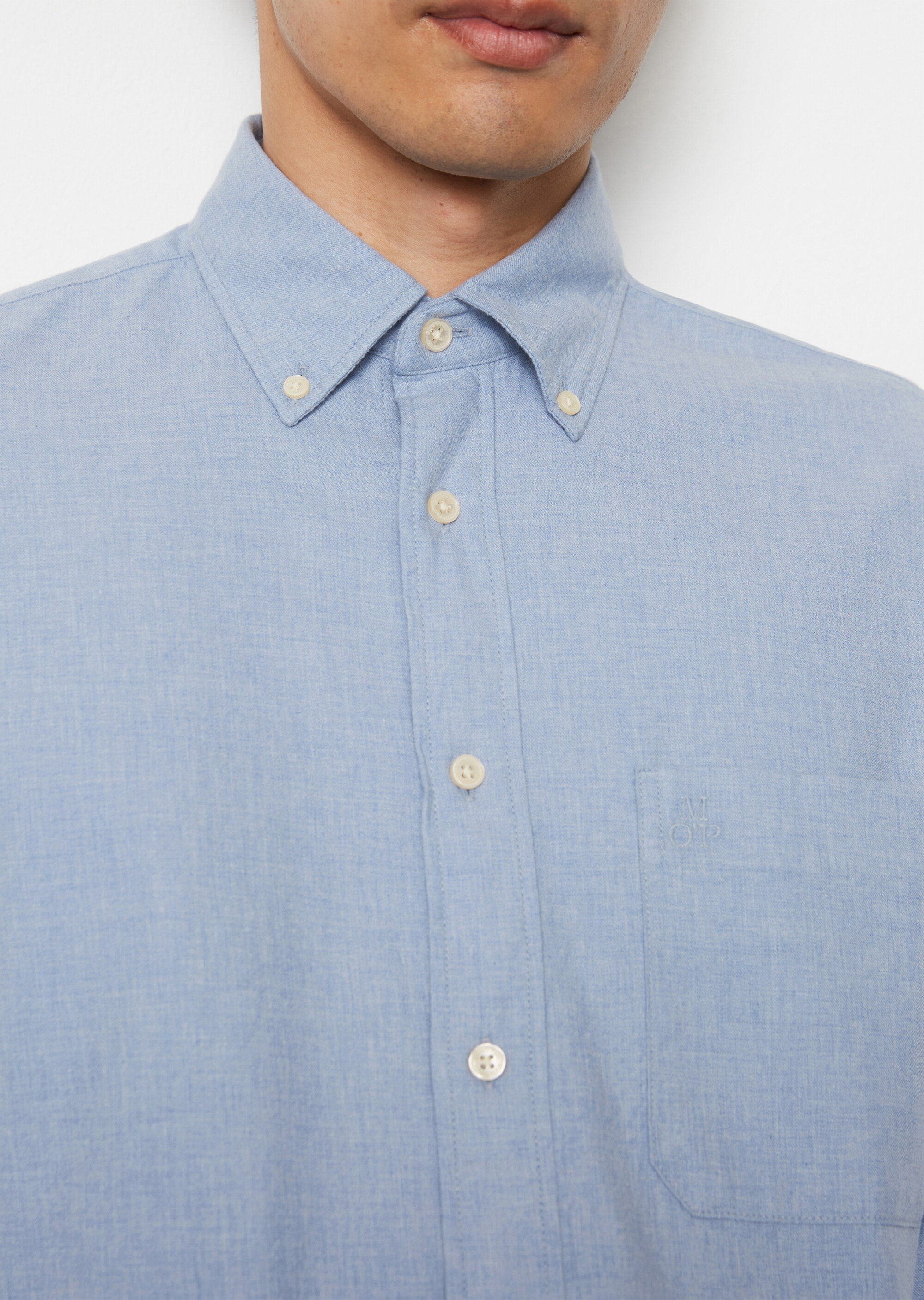 Hemd regular aus weichem Bio-Baumwoll-Twill