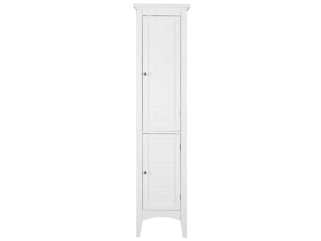 Armoire de rangement colonne salle de bain blanc Ethan Teamson Home