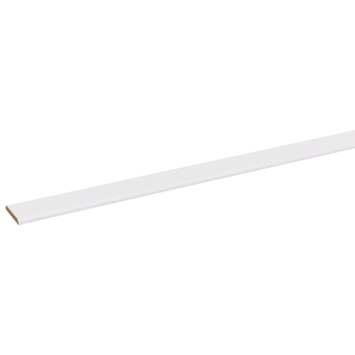 Afdeklijst MDF zelfklevend wit 4x30 mm lengte 260 cm