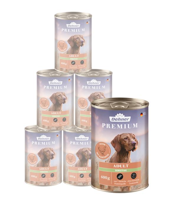 Dehner Premium Nassfutter für Hunde Adult